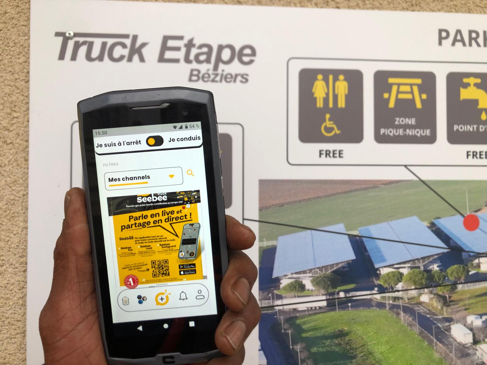 Truck Etape Béziers partenaire de SEEBEE