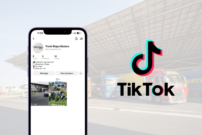 Truck Étape Béziers arrive sur TikTok : suivez-nous et partagez vos vidéos