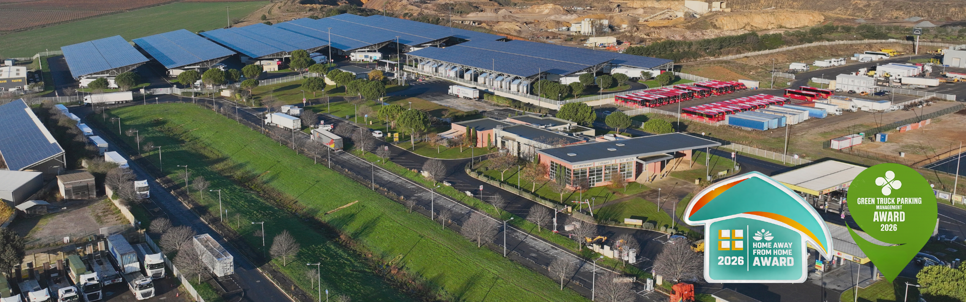 Truck Etape Béziers complexe routier sécurisé et gardienné Vendres